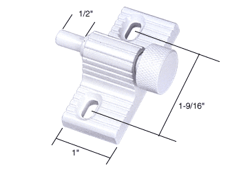 C.R. Laurence White Twist-In Door Lock | U9850