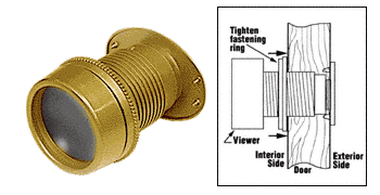 C.R. Laurence Gold &quot;Giant Screen&quot; Door Viewer | U9915