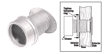C.R. Laurence CRL White &quot;Giant Screen&quot; Door Viewer | U9917