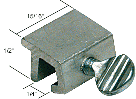 CRL Aluminum Window Thumbscrew Lock - Package | U9980 | U9980