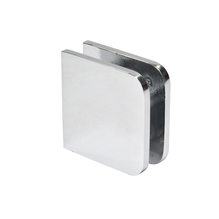 CRL Polished Chrome Traditional Style Fixed Panel U-Clamp | UC77CH