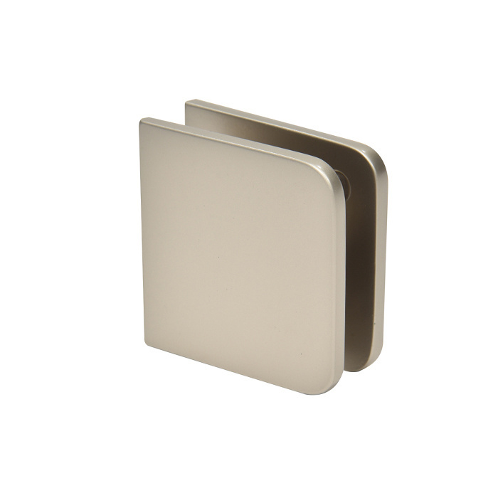 CRL Satin Nickel Traditional Style Fixed Panel U-Clamp | UC77SN