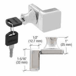 C.R. Laurence CRL Chrome UV Bond Lock for Overlay Glass Door | UV4070CH