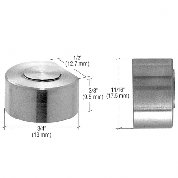 C.R. Laurence CRL Brushed Stainless UV Fixed Shelf Support | UV6191