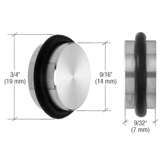 C.R. Laurence CRL Brushed Stainless Steel U.V. Bonded Large Fixed Shelf Support | UV6192
