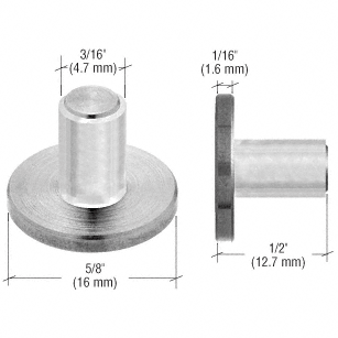 C.R. Laurence CRL Brushed Stainless UV Shelf Support With Plastic Sleeve-4 Pack | UV6198
