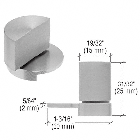 C.R. Laurence CRL Large Brushed Stainless UV Glass-to-Glass Swing Hinge | UV6261
