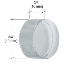 C.R. Laurence CRL 3/4&quot; UV Bond Round Crystal Shelf Support | UVRD38