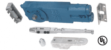 C.R. Laurence CRL Jackson Adjustable Spring Power 105 Degree No Hold-Open Overhead Concealed Door Closer with &quot;GE&quot; Hardware Package -Replaced by P/N 21101GE17 | V105NH0GE
