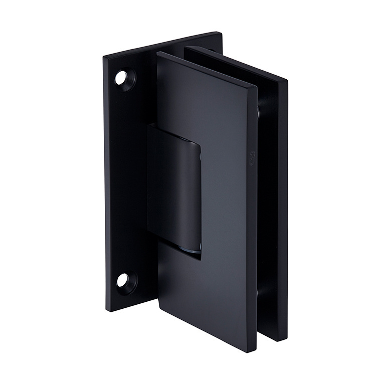 CRL Vienna 037 Series Matte Black Wall Mount Shower Door Hinge | V1E037MBL