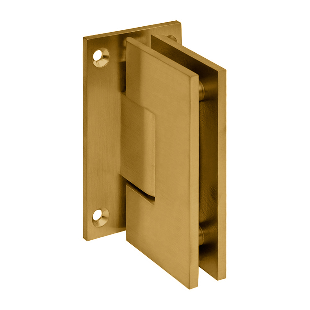 CRL Vienna 037 Series Modern Gold Wall Mount Shower Door Hinge | V1E037MG