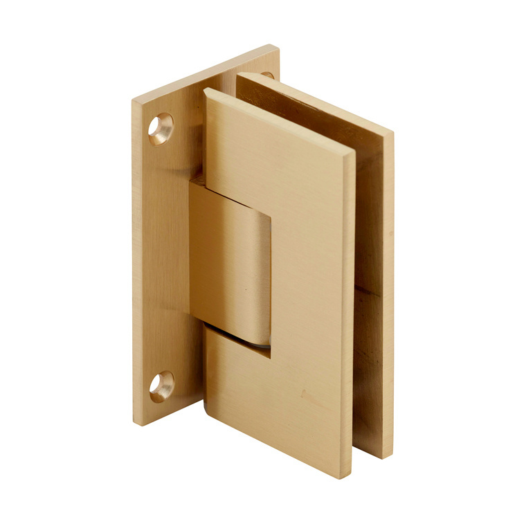 CRL Vienna 037 Series Satin Brass Wall Mount Shower Door Hinge | V1E037SB