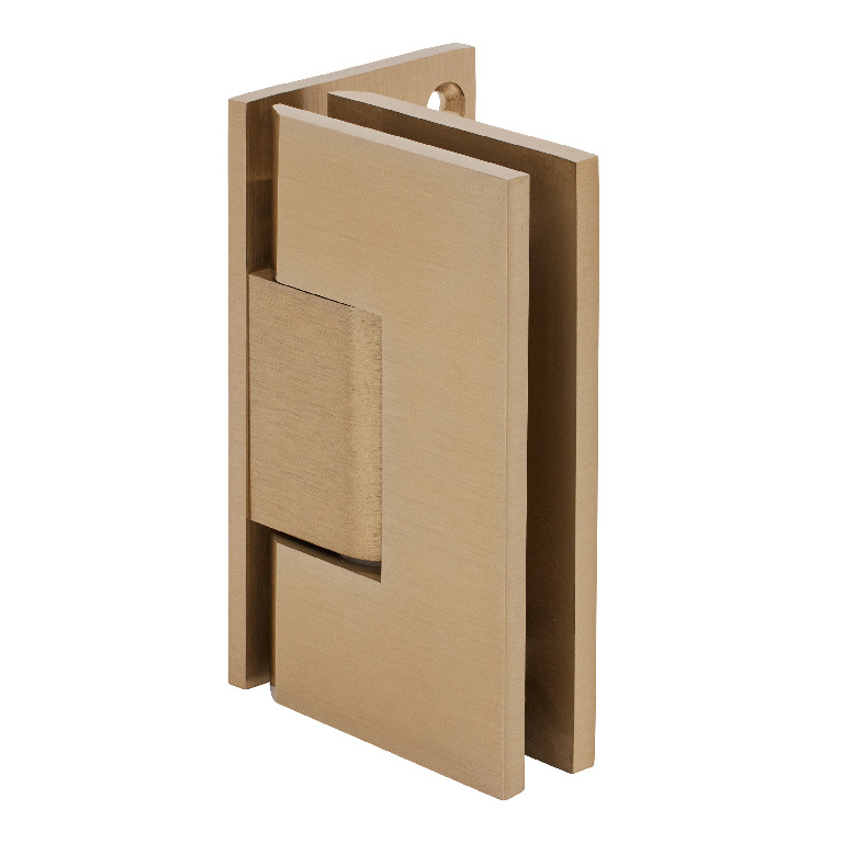 CRL Brushed Bronze Vienna 044 Series Wall Mount Offset Back Plate Hinge | V1E044BBRZ