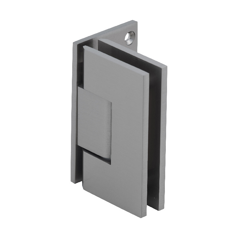 CRL Brushed Nickel Vienna 044 Series Wall Mount Offset Back Plate Hinge | V1E044BN