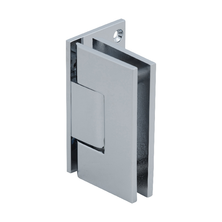CRL Polished Chrome Vienna 044 Series Wall Mount Offset Back Plate Hinge | V1E044CH