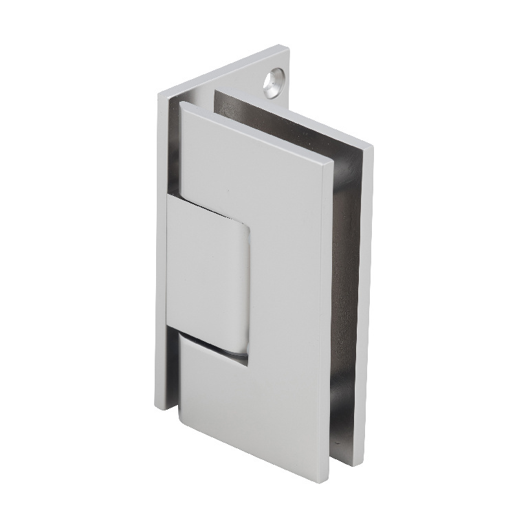 CRL Satin Nickel Vienna 044 Series Wall Mount Offset Back Plate Hinge | V1E044SN