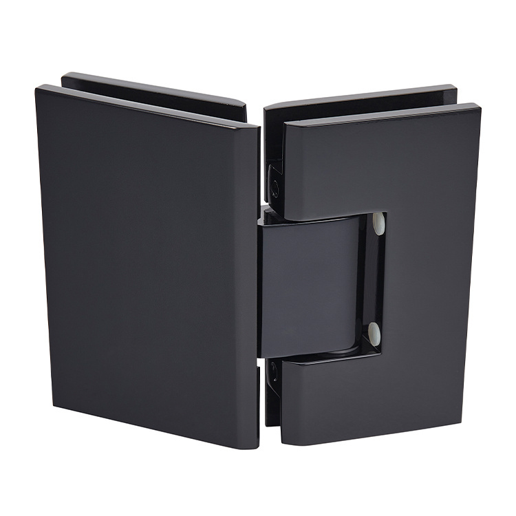CRL Vienna 045 Series Black 135&amp;#176; Glass-to-Glass Hinge | V1E045BL
