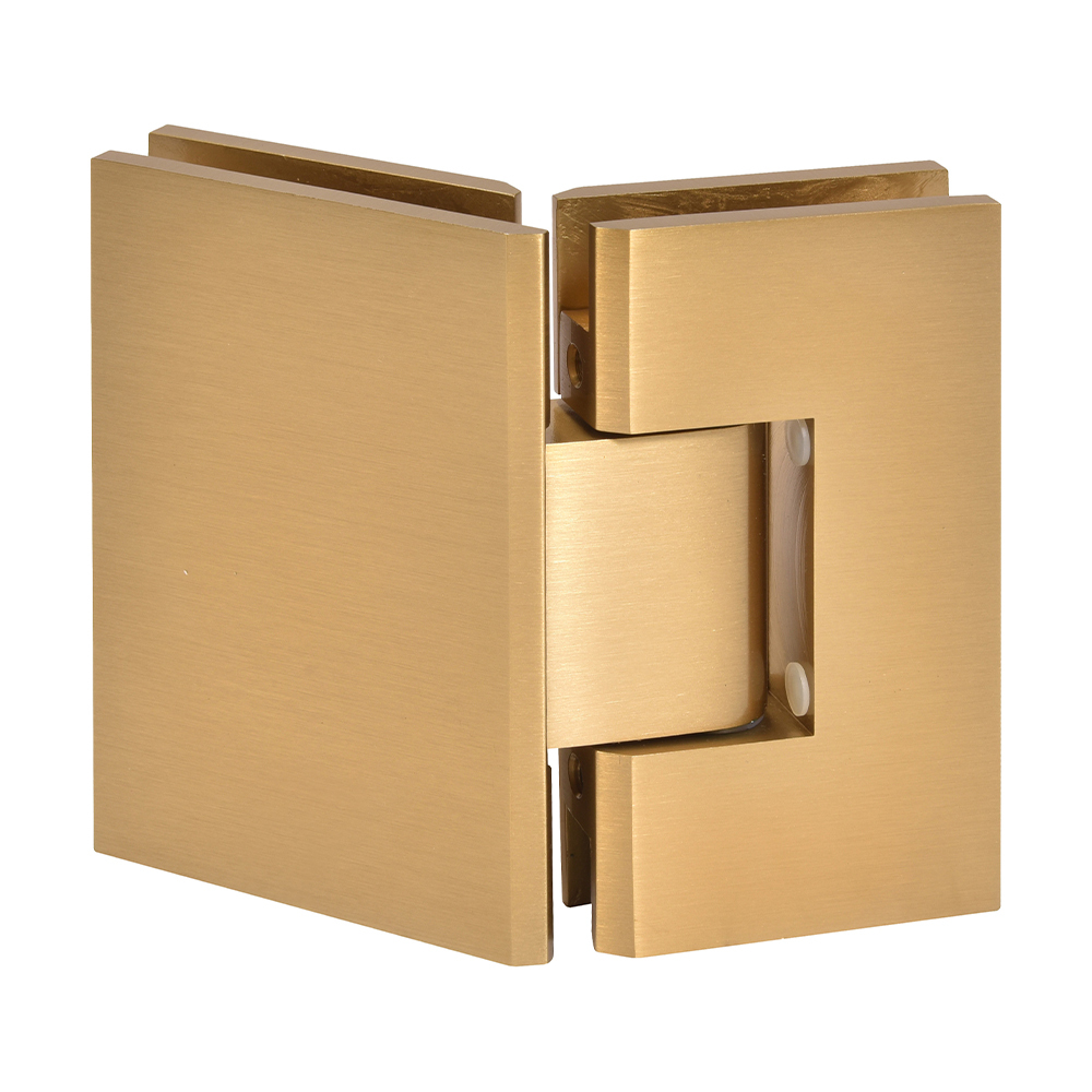 CRL Vienna 045 Series Modern Gold 135&amp;#176; Glass-to-Glass Hinge | V1E045MG
