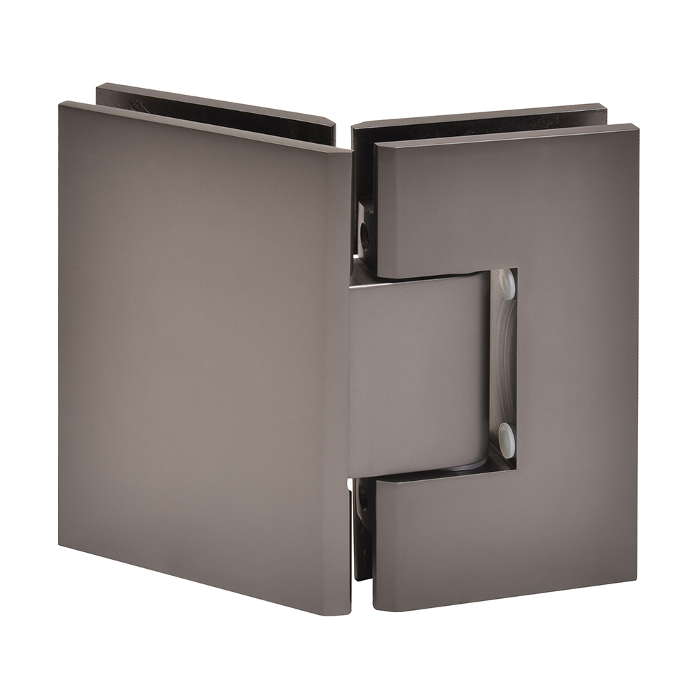 CRL Vienna 045 Series Matte Gun Metal 135&amp;#176; Glass-to-Glass Hinge | V1E045MGM