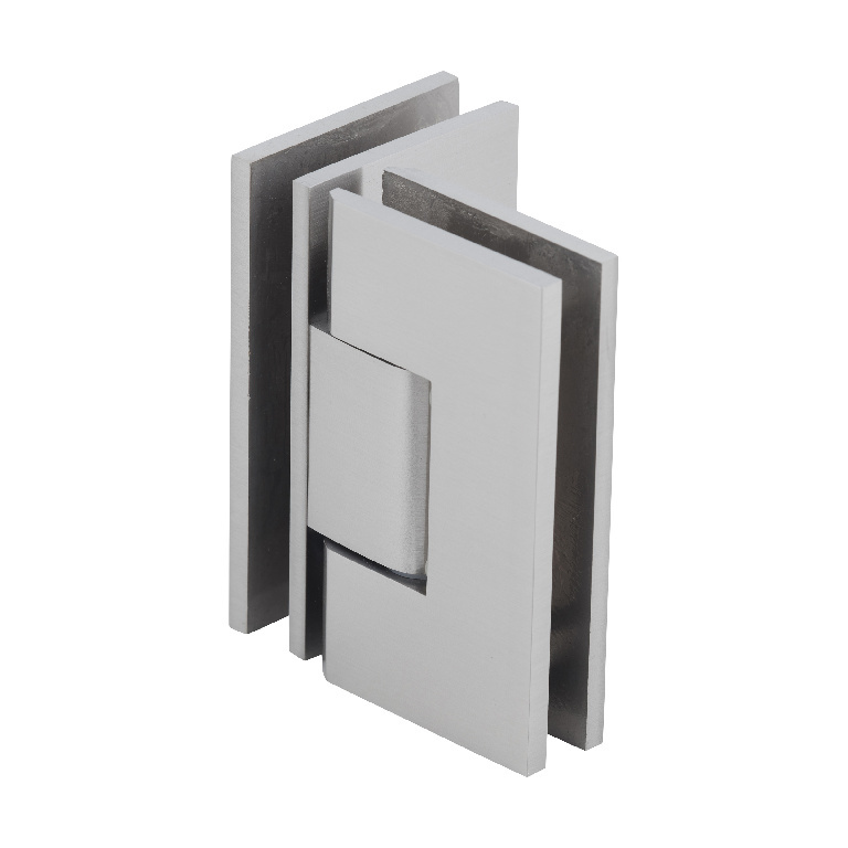 CRL Vienna 092 Series Brushed Nickel 90&amp;#176; Glass-to-Glass Hinge | V1E092BN
