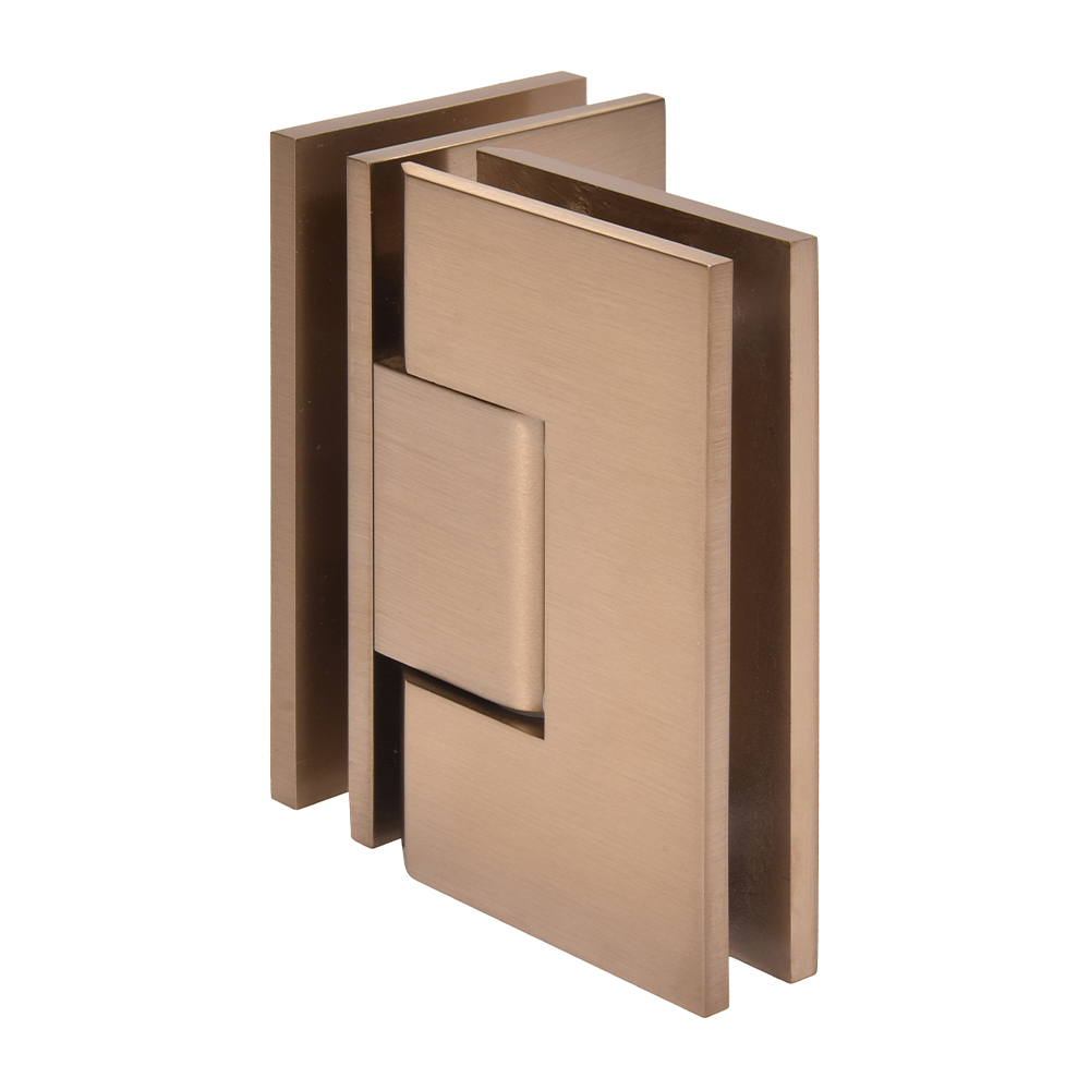CRL Vienna 092 Series Dark Brushed Bronze 90&amp;#176; Glass-to-Glass Hinge | V1E092DBBZ