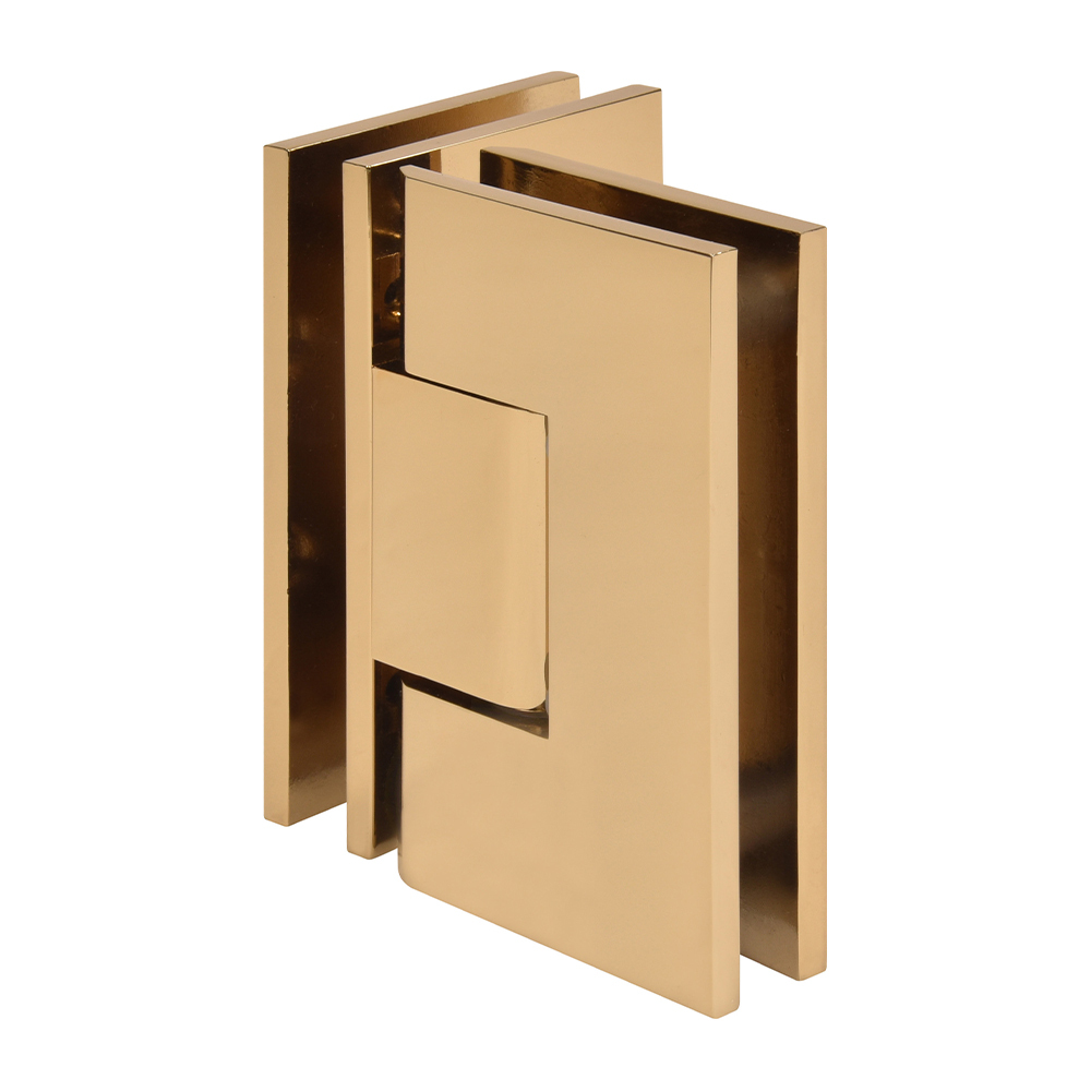 CRL Vienna 092 Series French Gold 90&amp;#176; Glass-to-Glass Hinge | V1E092FG