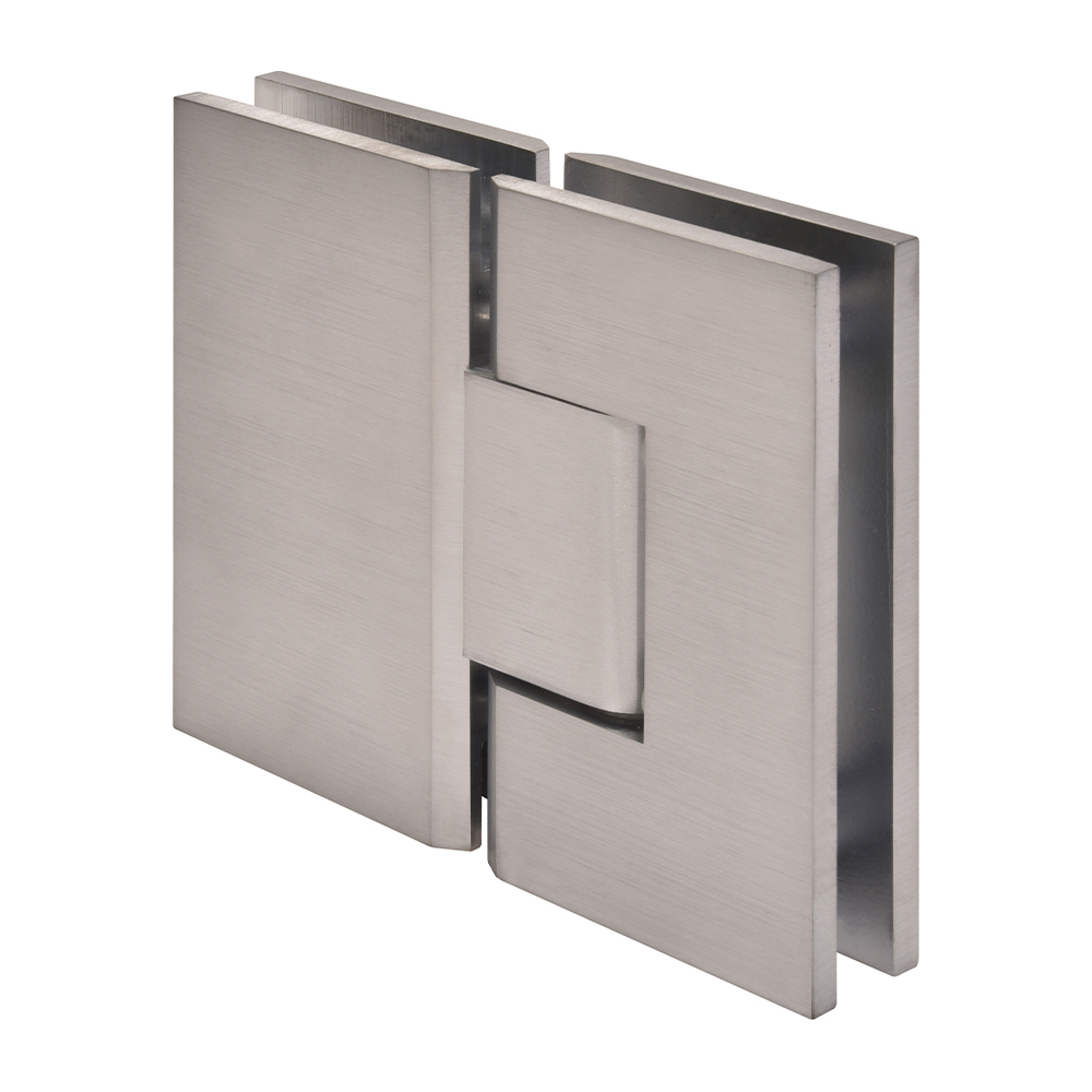 CRL Vienna 180 Series Brushed Chrome Glass-to-Glass Hinge | V1E180BCH