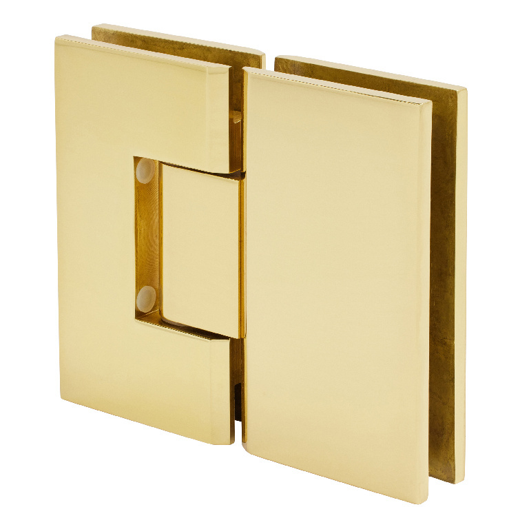 CRL Vienna 180 Series Brass Glass-to-Glass Hinge | V1E180BR