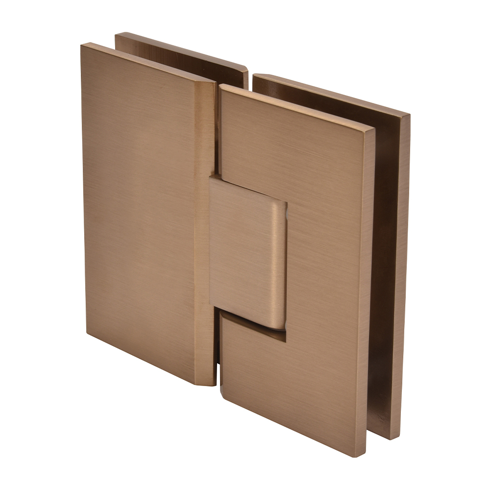 CRL Vienna 180 Series Dark Brushed Bronze Glass-to-Glass Hinge | V1E180DBBZ
