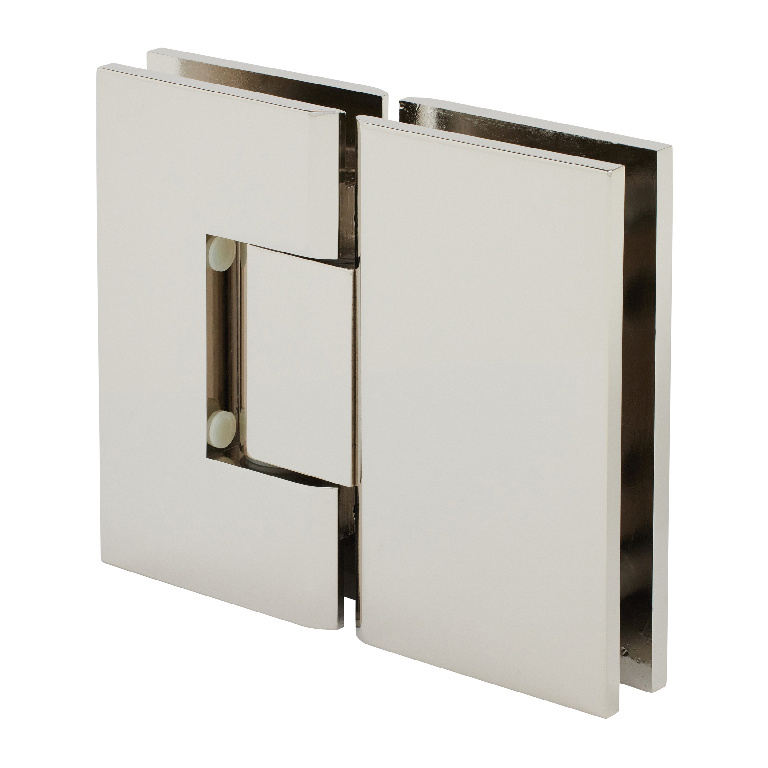 CRL Vienna 180 Series Polished Nickel Glass-to-Glass Hinge | V1E180PN