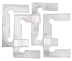 C.R. Laurence CRL Clear Gasket Replacement Kit for Vienna Hinges | V1E4GKCLR