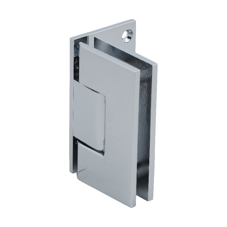 CRL Polished Chrome Vienna 044 Series 5&#186; Pre-Set Wall Mount Offset Back Plate Hinge | V1E544CH
