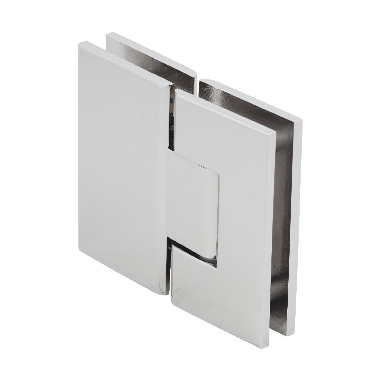 CRL Vienna 580 Series Polished Nickel Glass-to-Glass Hinge with Internal 5 Degree Pin | V1E580PN
