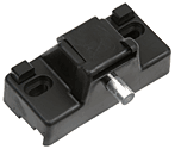 CRL Black Plastic Step-On Patio Door Lock | V305BL | V305BL