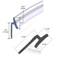 CRL Angled Translucent Vinyl Edge "T" Wipe - 36-in long