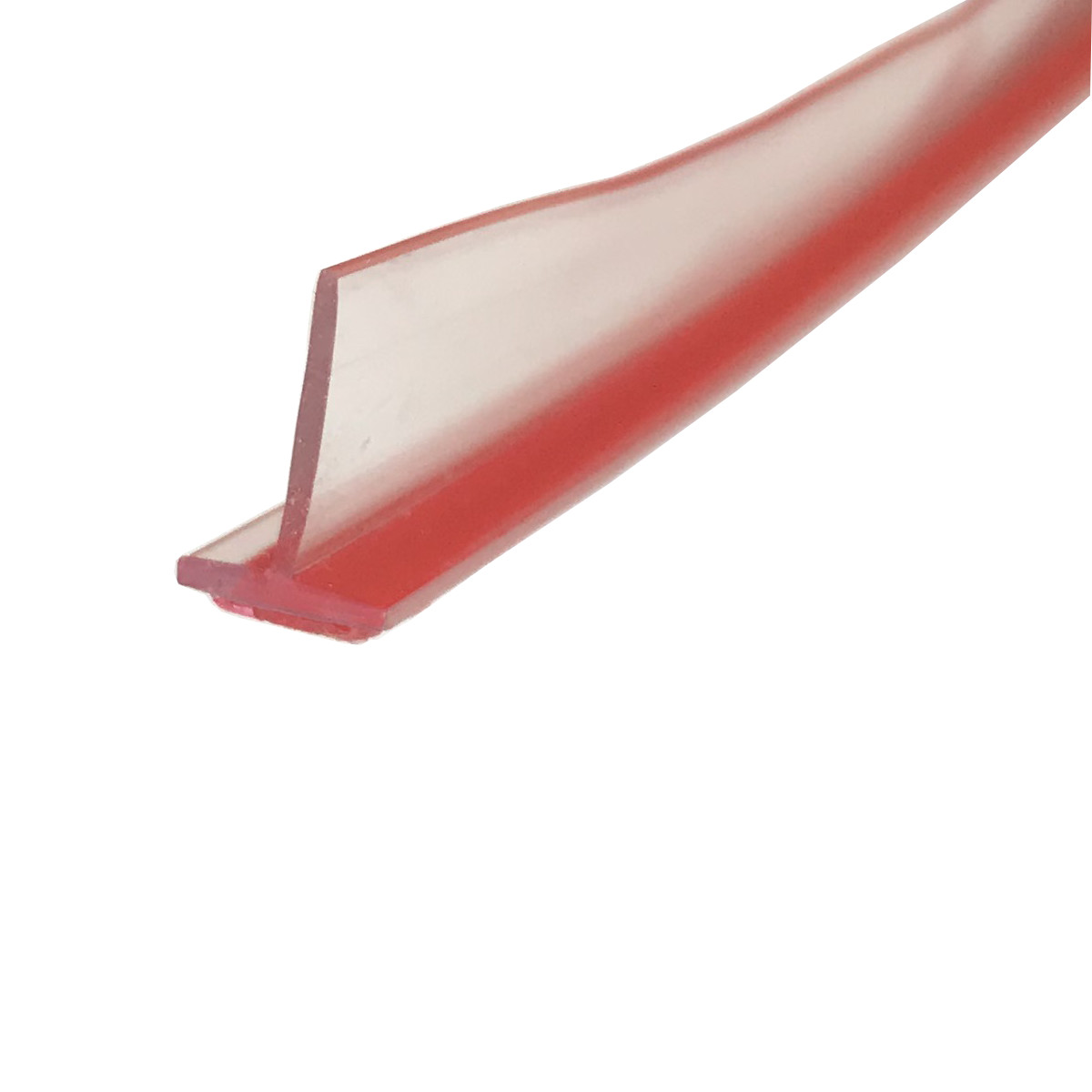 Gordon Glass&#174; Clear Vinyl T-Type Seal with Pre-applied Tape for Frameless Shower Doors, for Gaps up to 1/2&quot; - 73&quot; long | VA084