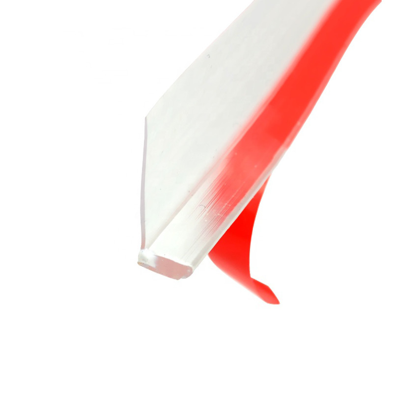 Gordon Glass&#174; Clear Vinyl Bulb-Type Seal with Pre-applied Tape for Frameless Shower Doors - 73&quot; long | VA222