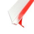 Gordon Glass® Clear Vinyl Angled L-Seal with Pre-applied Tape for Frameless Shower Doors - 73" long