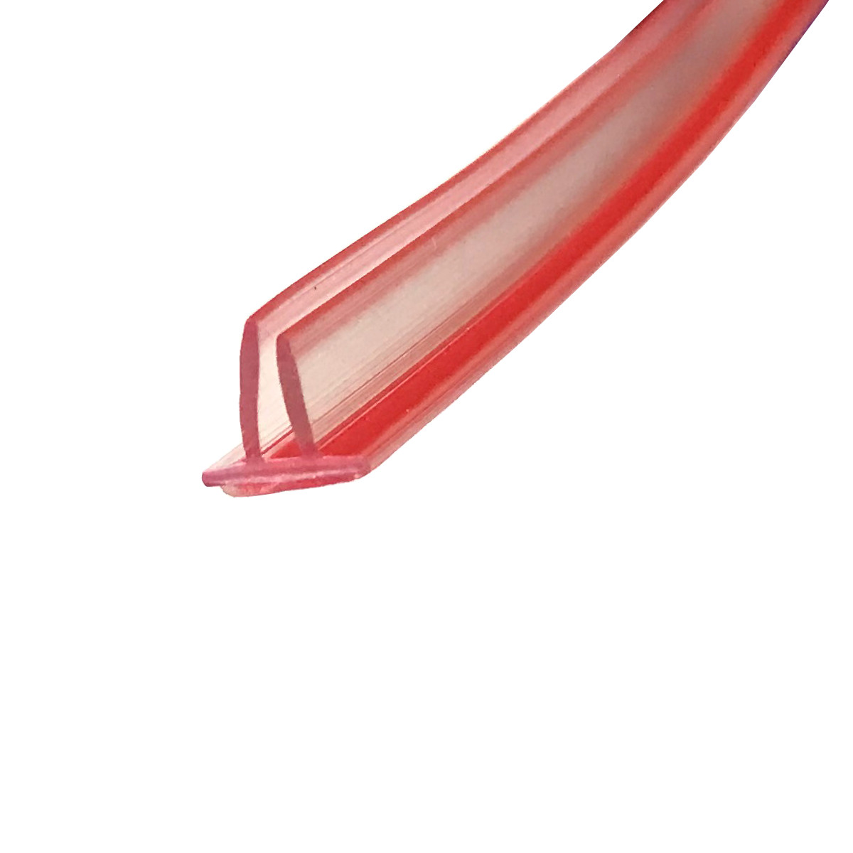 Gordon Glass&#174; Double-leg Clear Vinyl Seal with Pre-applied Tape for Frameless Shower Doors, Maximum Gap 5/16&quot; - 73&quot; long | VA295