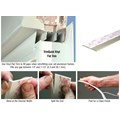 CRL Almond TrimQuick 1-3/4" Flat Vinyl Trim - 12 ft Long