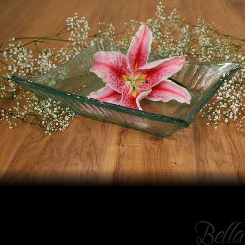 Venetian Cast Glass Starburst Square Bowl - Small | VCG4621