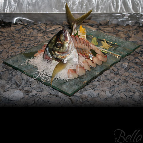 Venetian Cast Glass Sushi Platter - Raised Ridge Series | VCG5731