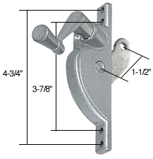 C.R. Laurence CRL Left Hand Jalousie Operator; 1-1/2&quot; Arm | WCM208