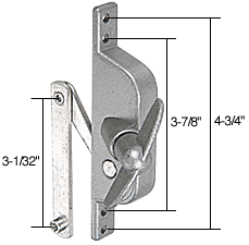 C.R. Laurence CRL Jalousie Window or Door Operator; 3-1/32&quot; Link for Air Control | WCM300