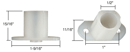 C.R. Laurence CRL Awning Window Torque Bar; 1-9/16&quot; Base | WCM763