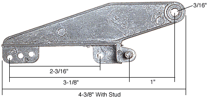 4-3/8&quot; Awning Window Vent Hinge | WCM835 | WCM835