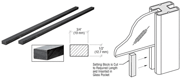 C.R. Laurence CRL WIndscreen Setting Blocks  | WPSB1