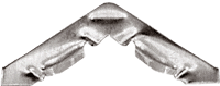 C.R. Laurence Aluminum Corner for WSF345 Series Screen Frame - 100 Pack | WSC105