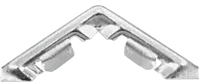 C.R. Laurence CRL Aluminum Corner for WSF346 Series Screen Frame - 100 pack | WSC106