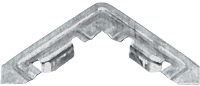 C.R. Laurence CRL Aluminum Corner for WSF347 Series Screen Frame - 100 pack | WSC107